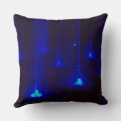 水の明るく青いライト クッション (裏面)