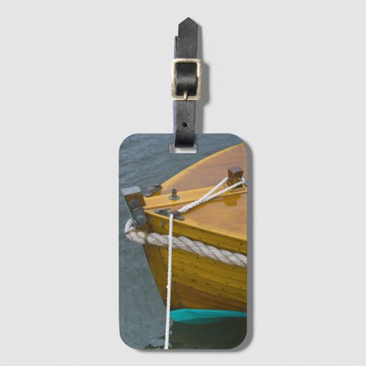 水の木のヨット ラゲッジタグ (正面縦)