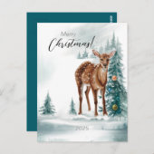 水の森でクリスマスドー ポストカード (正面/裏面)