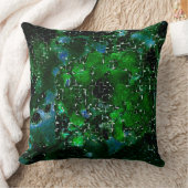 水の植物ラグーンの夜の写真の欠陥モザイク クッション (ブランケット)