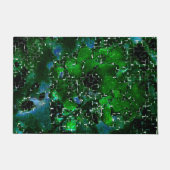 水の植物ラグーンの夜の写真の欠陥モザイク ドアマット (正面)