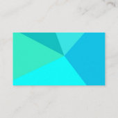 水の水晶最小主義のモダンな名刺 名刺 (裏面)