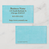 水の水玉模様 名刺 (正面/裏面)