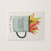 水の水色紅葉秋 ジグソーパズル (横)