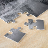 水の氷の白い白くまのハンター ジグソーパズル (側面)