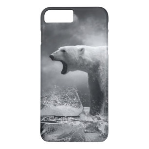 水の氷の白い白くまのハンター iPhone 8 PLUS/7 PLUSケース