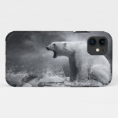 水の氷の白い白くまのハンター Case-Mate iPhoneケース (裏面(横))