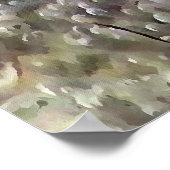 水の泡とカエルの卵に浸るカエル ポスター (角)