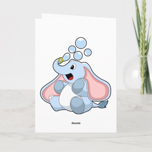 水の泡と象 カード (裏面)