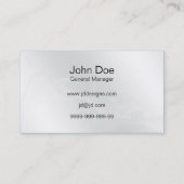 水の泡の緑の名刺 名刺 (裏面)