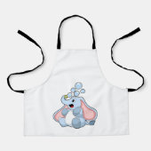 水の泡を持つ象 エプロン (正面)