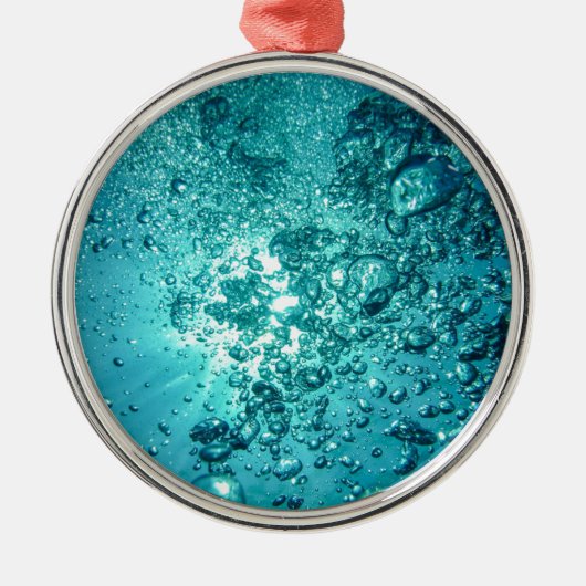 水の泡 メタルオーナメント (正面)
