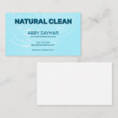 水の波紋 ハウスクリーニング・清掃サービス 名刺 (正面/裏面)