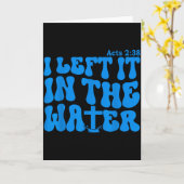 水の洗礼 使徒行伝2_38 キリスト教徒 カード (黄色い花)