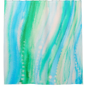 水の海のアルコールイン絵画クス シャワーカーテン