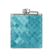 水の海ガラスのモノグラムのタコ フラスク (裏面)