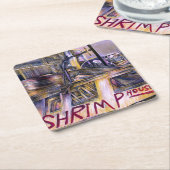 水の生まれ謎 スクエアペーパーコースター (アングル)