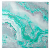 水の白い宝石用原石の瑪瑙の鉱物の水晶 タイル (正面)