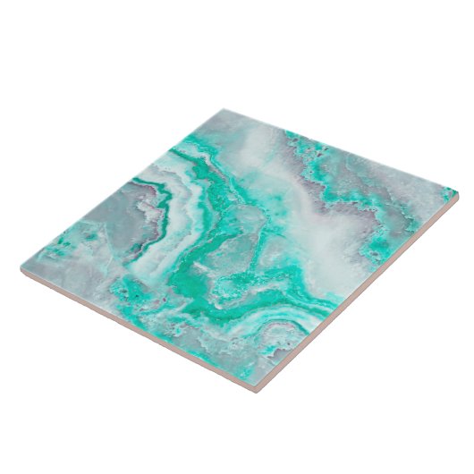 水の白い宝石用原石の瑪瑙の鉱物の水晶 タイル (側面)