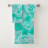 水の白い宝石用原石の瑪瑙の鉱物の水晶 バスタオルセット (インサイチュ)