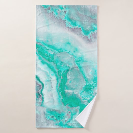 水の白い宝石用原石の瑪瑙の鉱物の水晶 バスタオルセット (バスタオル)