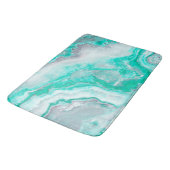 水の白い宝石用原石の瑪瑙の鉱物の水晶 バスマット (アングル)