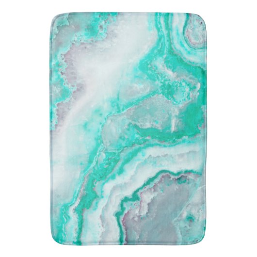 水の白い宝石用原石の瑪瑙の鉱物の水晶 バスマット (正面縦)