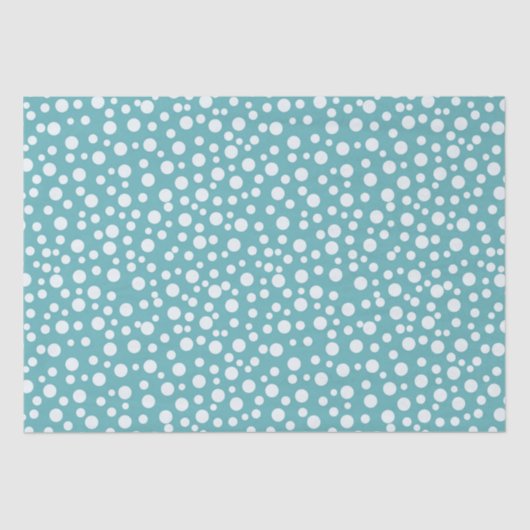 水の白い紙吹雪の点 薄葉紙 (正面)