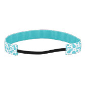 水の白く写実的なパイナップルパターンhairband アスレチックヘッドバンド (裏面)