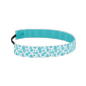 水の白く写実的なパイナップルパターンhairband アスレチックヘッドバンド (左)