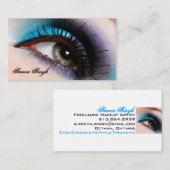 水の目のメーキャップアーティストの化粧品 名刺 (正面/裏面)