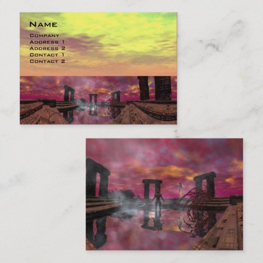 水の神殿 名刺 (正面/裏面)