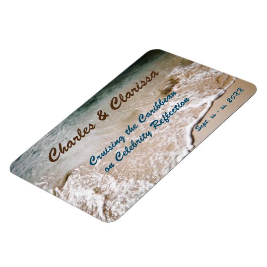 水の端のステートルーパーソナライズされたムドアマーカー マグネット (左側)