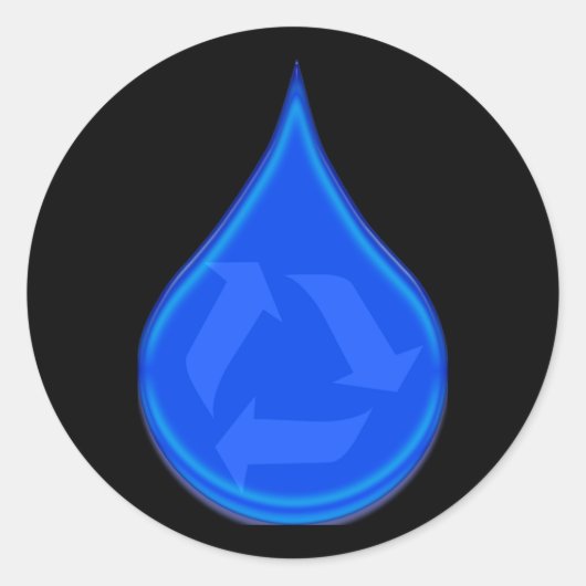 水の節約と節約 ラウンドシール (正面)