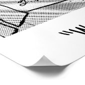 水の節約の漫画9470 ポスター (角)