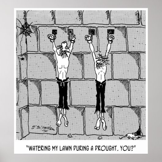 水の節約の漫画9470 ポスター (正面)