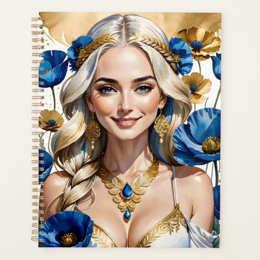 水の絵画色は絵画の一種 プランナー手帳 (正面)