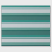 水の緑のストライプな包装紙 ラッピングペーパー (フラット)