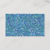 水の緑の銀製の雪片のキンセアニェラのプレイスカード プレイスカード (裏面)