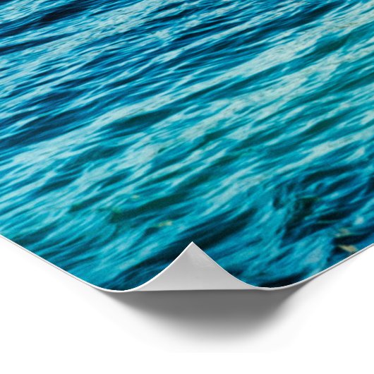 水の美しいビュー通りと古い建物i ポスター (角)