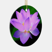 水の美しい紫色のはすの花 セラミックオーナメント (右)