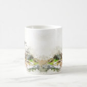 水の色ああフォックスサケおもしろいーコーヒーカップMag コーヒーマグカップ (中央)