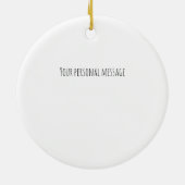 水の色あなたが隣のドアの記念に住んでいることを望む セラミックオーナメント (裏面)