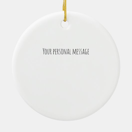 水の色あなたが隣のドアの記念に住んでいることを望む セラミックオーナメント (裏面)