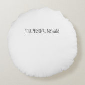 水の色あなたが隣のドアの記念に住んでいることを望む ラウンドクッション (裏面)