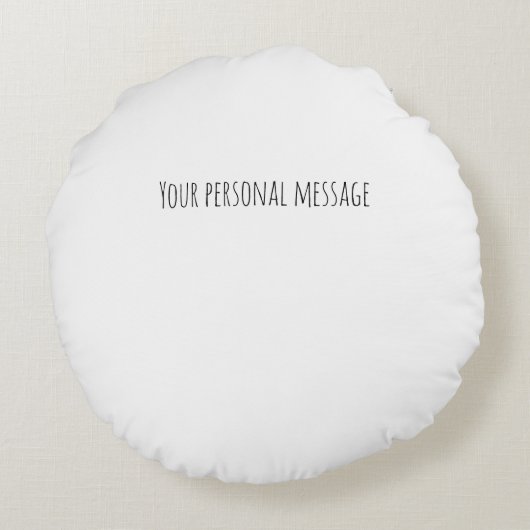 水の色あなたが隣のドアの記念に住んでいることを望む ラウンドクッション (裏面)