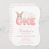 水の色いくつかのバニーは1つの誕生日招待状 招待状 (正面/裏面)