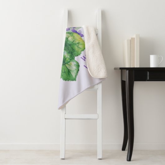 水の色いくつかの花を参照していくつかの雑草引用文 シェルパブランケット (インサイチュ)