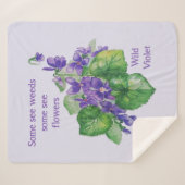 水の色いくつかの花を参照していくつかの雑草引用文 シェルパブランケット (正面(横))