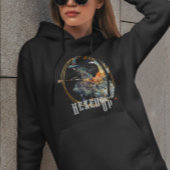 水の色おもしろい不気味な魔女ブルムハロウィーン パーカ